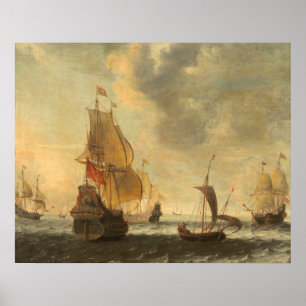 Dutch Ships - Adriaensz Bellevois Fine Art Poster