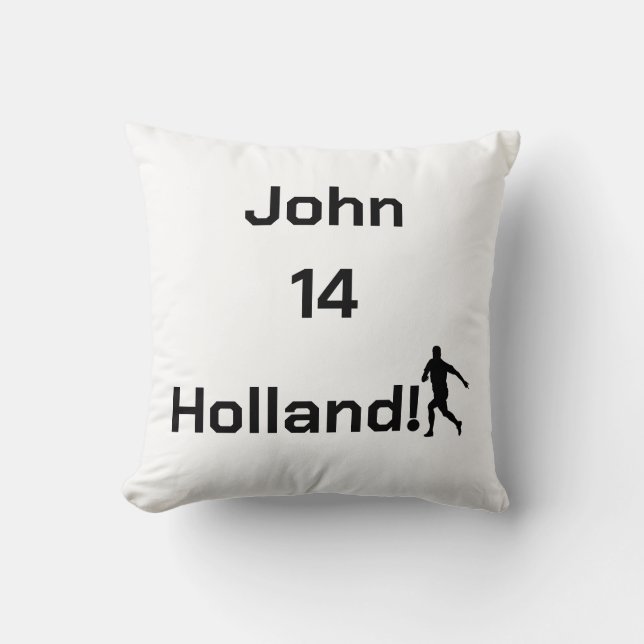 Dutch Soccer, customisable     Cushion (Front)