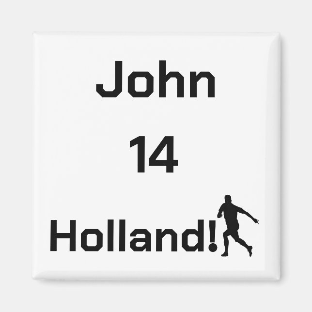 Dutch Soccer, customisable     Magnet (Front)
