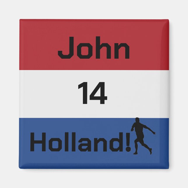 Dutch Soccer, customisable     Magnet (Front)