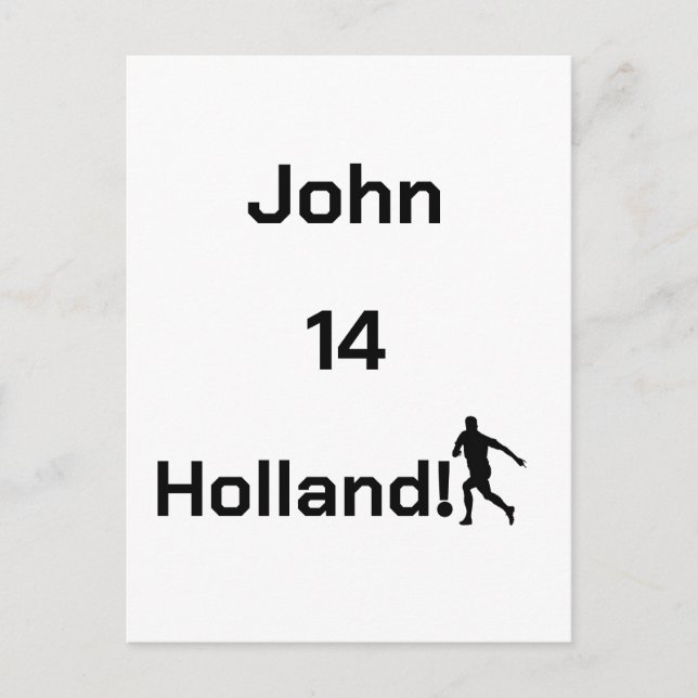 Dutch Soccer, customisable     Postcard (Front)