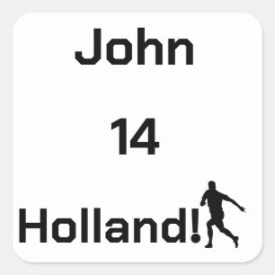 Dutch Soccer, customisable     Square Sticker