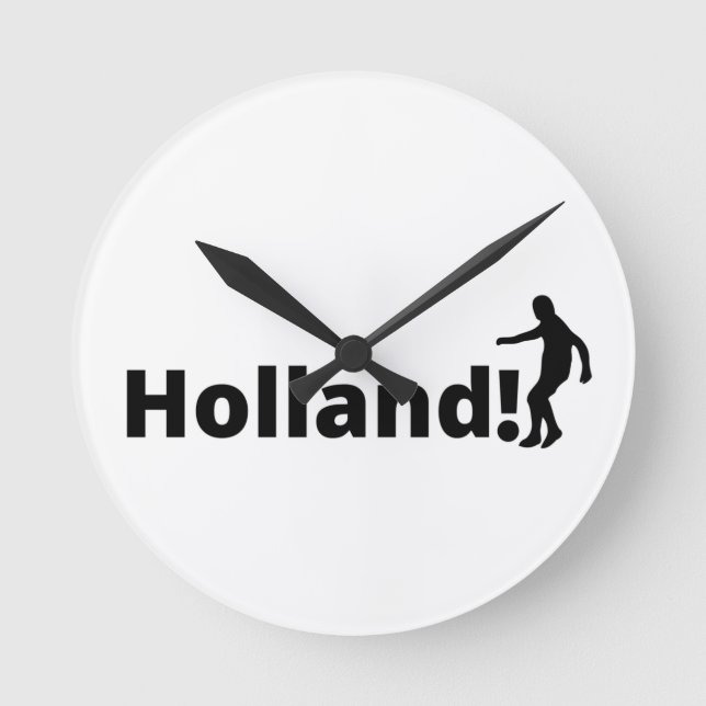 Dutch soccer  round clock (Front)