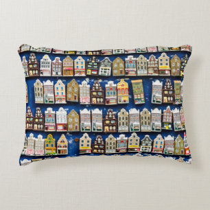 Dutch souvenirs, Amsterdam street scene. Decorative Cushion