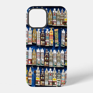 Dutch souvenirs, Amsterdam street scene. iPhone 12 Case