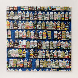 Dutch souvenirs, Amsterdam street scene. Jigsaw Puzzle