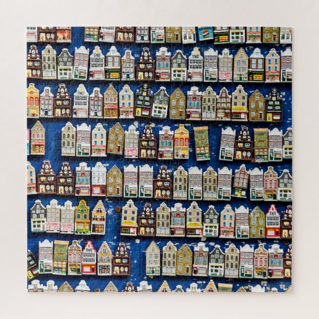 Dutch souvenirs, Amsterdam street scene. Jigsaw Puzzle (Vertical)