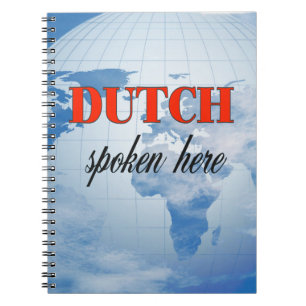 Dutch spoken here cloudy earth notebook