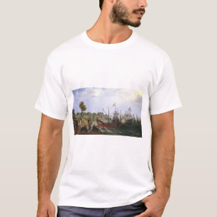 Dutch Squadron attacking a Spanish Fortress T-Shirt