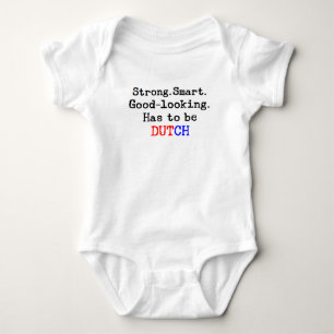 dutch strong baby bodysuit