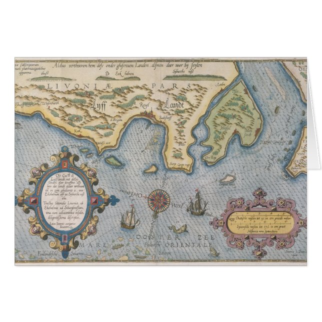 Dutch Trade map of the Baltic Sea (Front Horizontal)