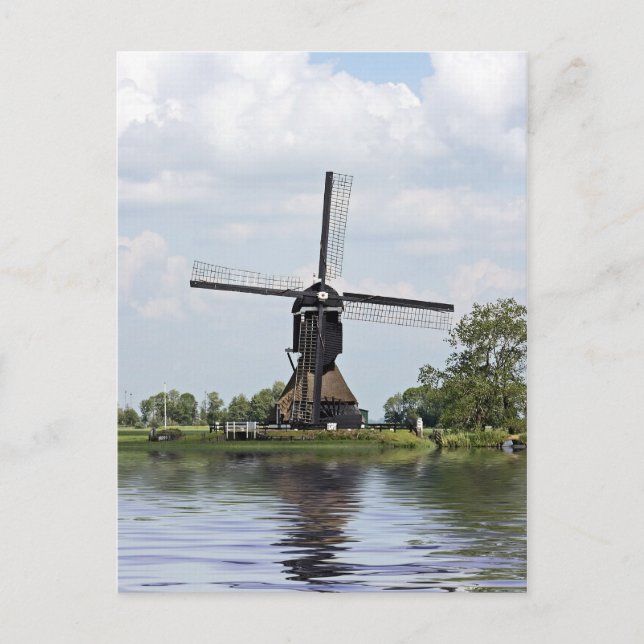 Dutch traditional windmill in Holland Postcard (Front)