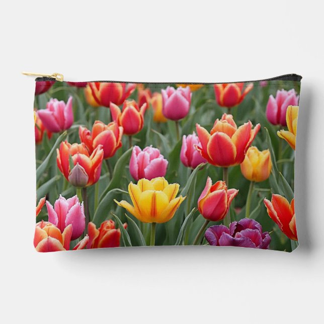 Dutch Tulips Accessory Pouch (Front)