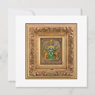 Dutch Van Westervelt Family Coat of Arms Holiday Card