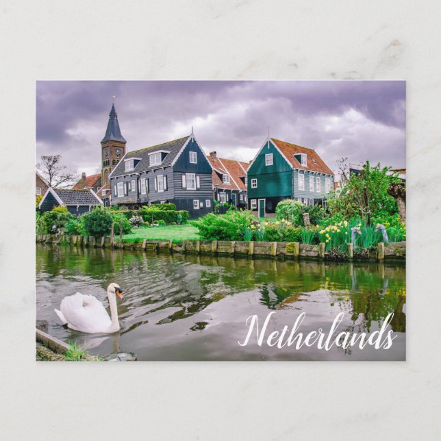 Dutch Village Marken Postcard (Front)