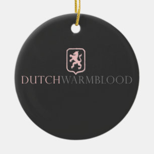 Dutch Warmblood Ceramic Tree Decoration