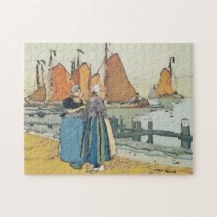 Dutch Water Front Jigsaw Puzzle
