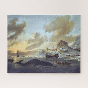 Dutch Whalers Spitsbergen Abraham Storck 1690 Jigsaw Puzzle