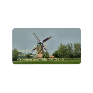 Dutch Windmill #1 Label