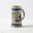 Dutch windmill custom beer stein
