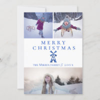 Dutch Windmill Multi-Photo Holiday Card