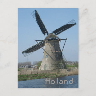 Dutch windmill postcard