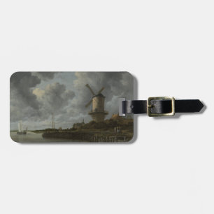 Dutch windmill Wijk bij Duustede, Ruisdael Luggage Tag