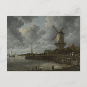 Dutch windmill Wijk bij Duustede, Ruisdael Postcard
