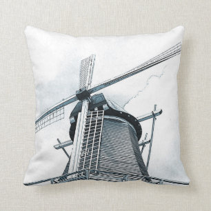 Dutch windmills pillow