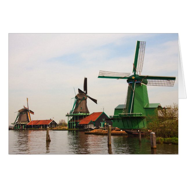 Dutch Windmills, Zaanse Schans. (Front Horizontal)