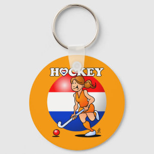 Dutch women's hockey team key ring