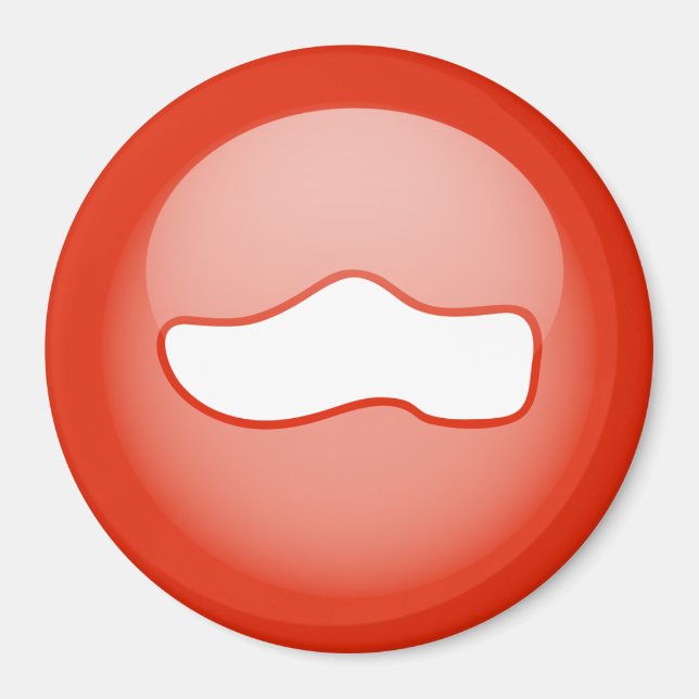 Dutch Wooden Shoe Magnet (Front)