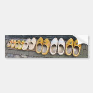 Dutch Wooden Shoes Clogs Bumper Sticker
