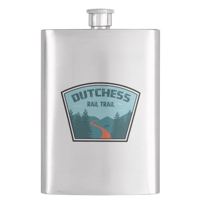 Dutchess Rail Trail Hip Flask (Front)