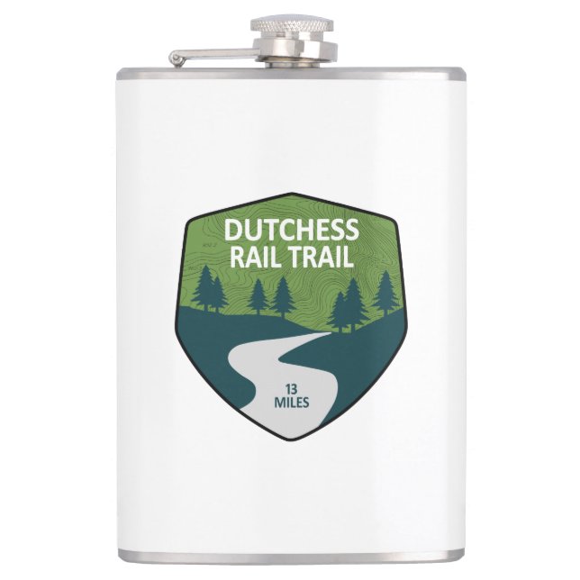 Dutchess Rail Trail Hip Flask (Front)