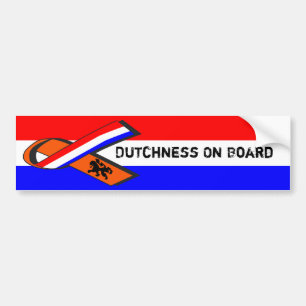 Dutchness On Board Bumper Sticker