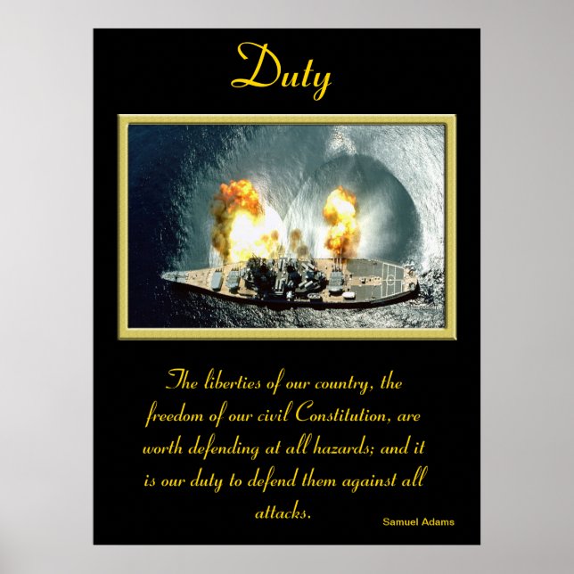 Duty: Battleship Under Fire Poster (Front)