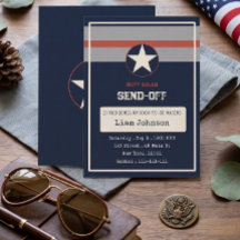 Duty Calls Military Send-Off Party Invitation