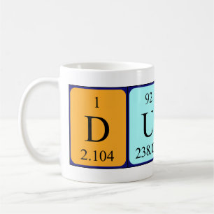 Duuk periodic table name mug