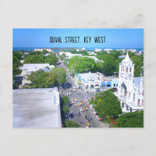 Duval Street, Key West Florida Postcard