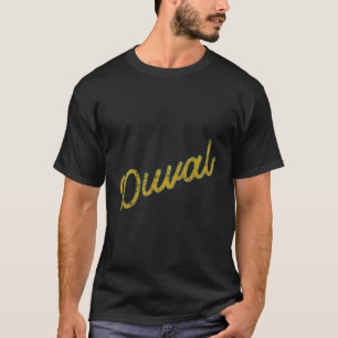 Duval Teal And Gold Script T-Shirt