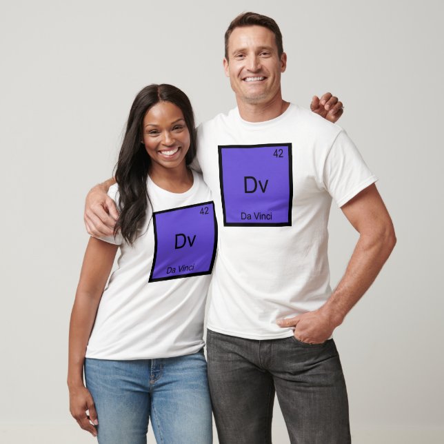 Dv - Da Vinci Funny Chemistry Element Symbol Tee (Unisex)