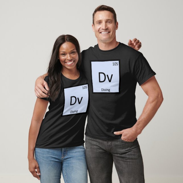 Dv - Diving Sports Chemistry Periodic Table T-Shirt (Unisex)