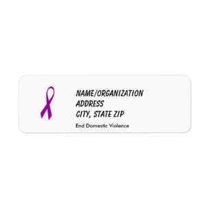 DVA Ribbon Return Address Label