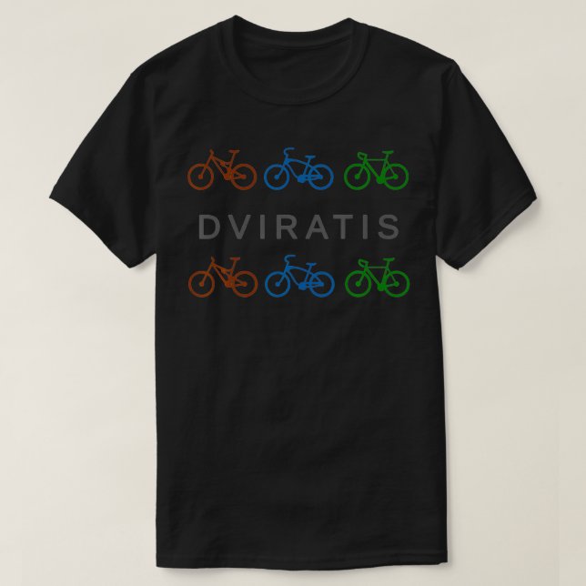 Dviratis Lithuanian Bicycle  T-Shirt (Design Front)