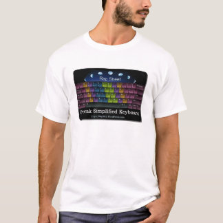 Dvorak simplified coloured keyboard T-Shirt