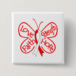 DVT Butterfly Inspiring Words 15 Cm Square Badge