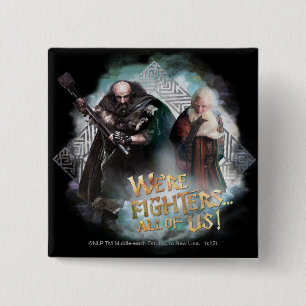Dwalin and Balin 15 Cm Square Badge