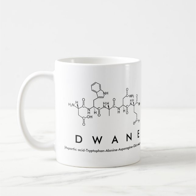 Dwane peptide name mug (Left)
