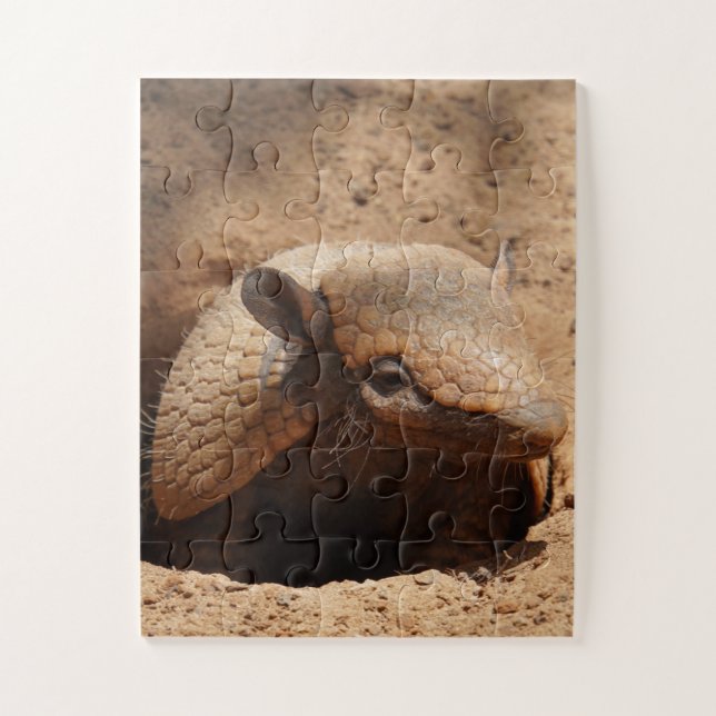 Dwarf Armadillo Saying Hello Jigsaw Puzzle (Vertical)